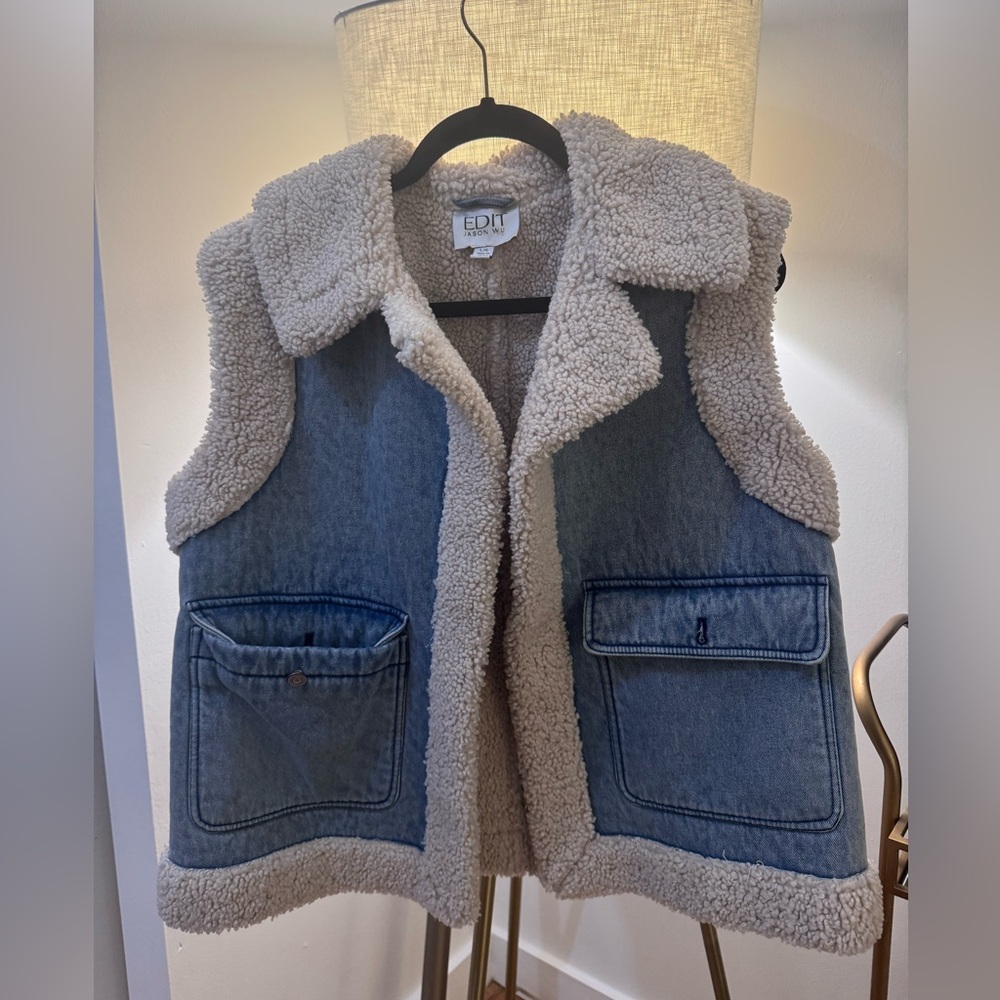 Jason Wu Cream Sherpa Coat